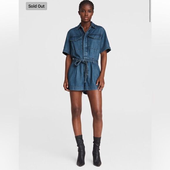 Rag & Bone Featherweight Surplus Romper - Lily Size S NWOT - Picture 1 of 12